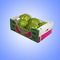 Коробки пластиковой упаковки неубедительного ядра рифленые приносят плоды коробка представления Vegetalbe
