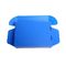 Коробка голубой складчатости рифленая пластиковая с логотипом OEM крышки